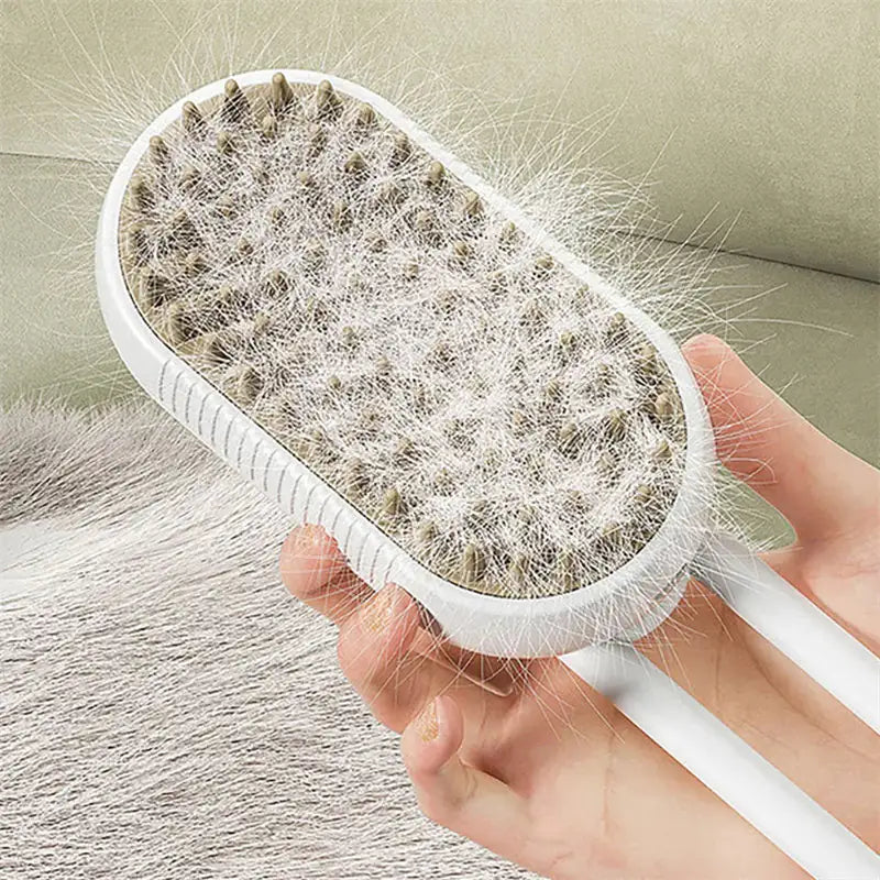 3-in-1 Electric Spray Brush | Pet Grooming Comb & Hair Removal Tool