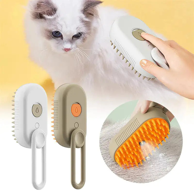 3-in-1 Electric Spray Brush | Pet Grooming Comb & Hair Removal Tool